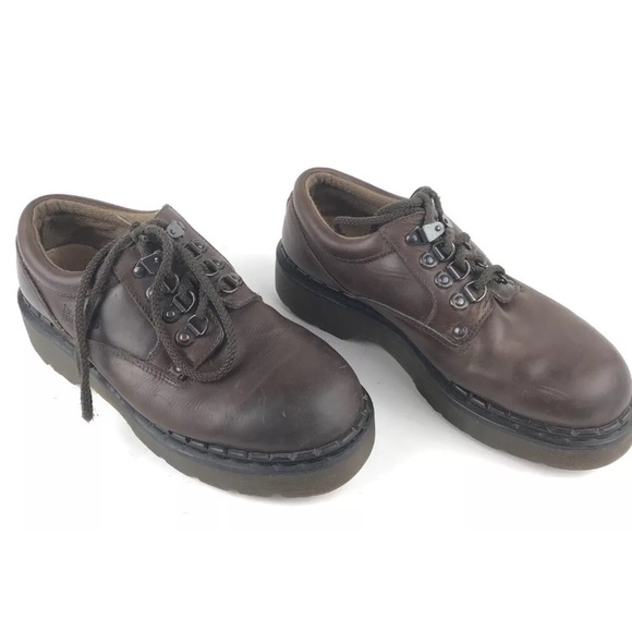  SOLD! Doc Martens Mens Oxford Brown Shoes - Picture 3 of 8
